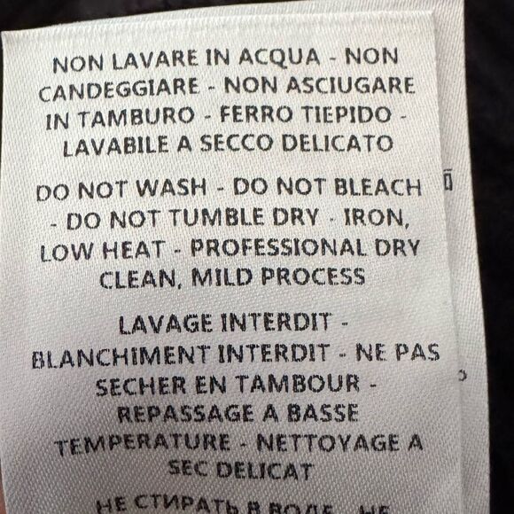 Stella McCartney Black Ribbed A-Line Wool Dress Size 40/ Medium - Picture 9 of 9